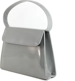 LONI Clutch Handbag Purse for Women | Shoulder & Top-Handle Grab Handbag | Patent leather Bag for Wedding & Prom