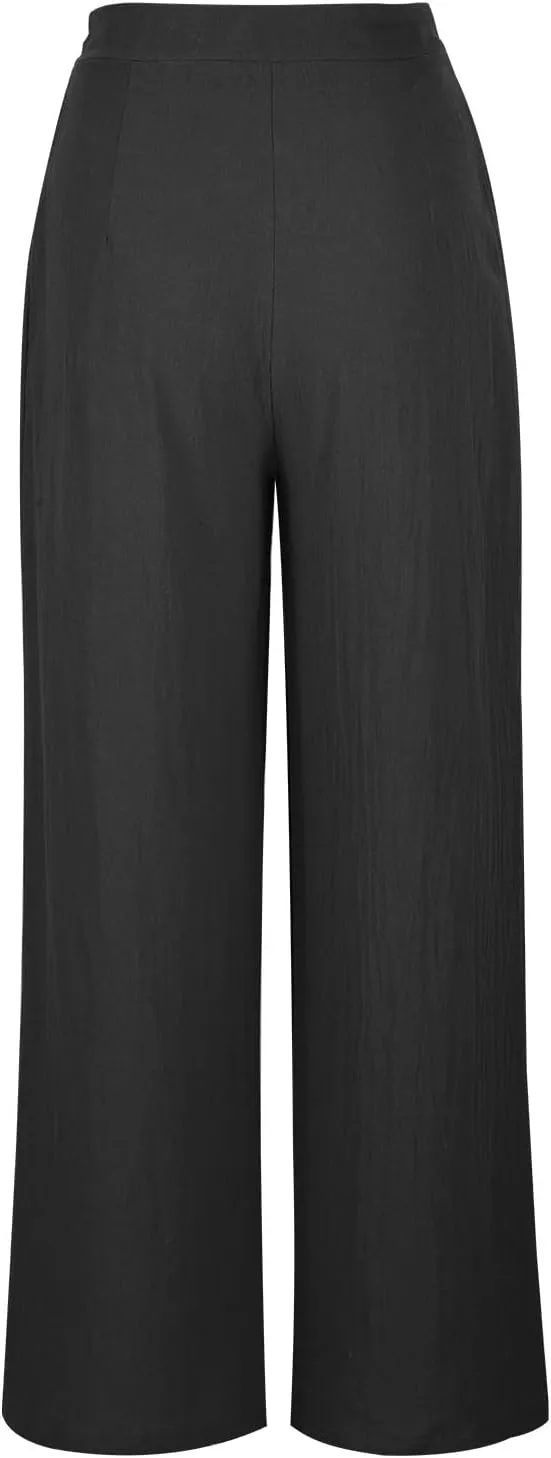 Loose Fit for Women Fall Summer Sport Athletic High Cut Flare Wide Leg Trousers Pants Women 2025