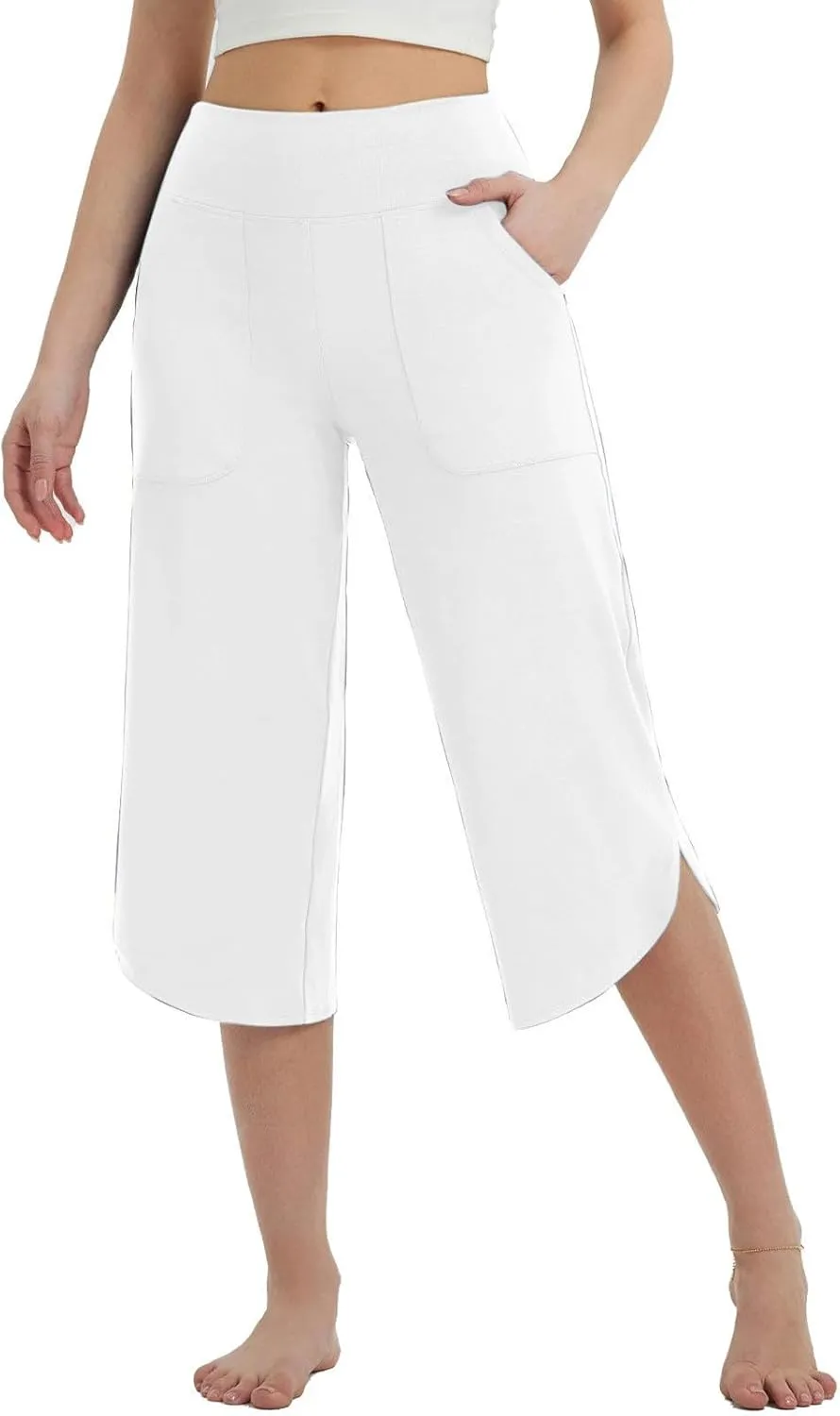 Loose Fit Pants for Women Summer Fall Workout Athletic Yoga High Cut Straight Leg Basic Long Leg Pants Women 2025