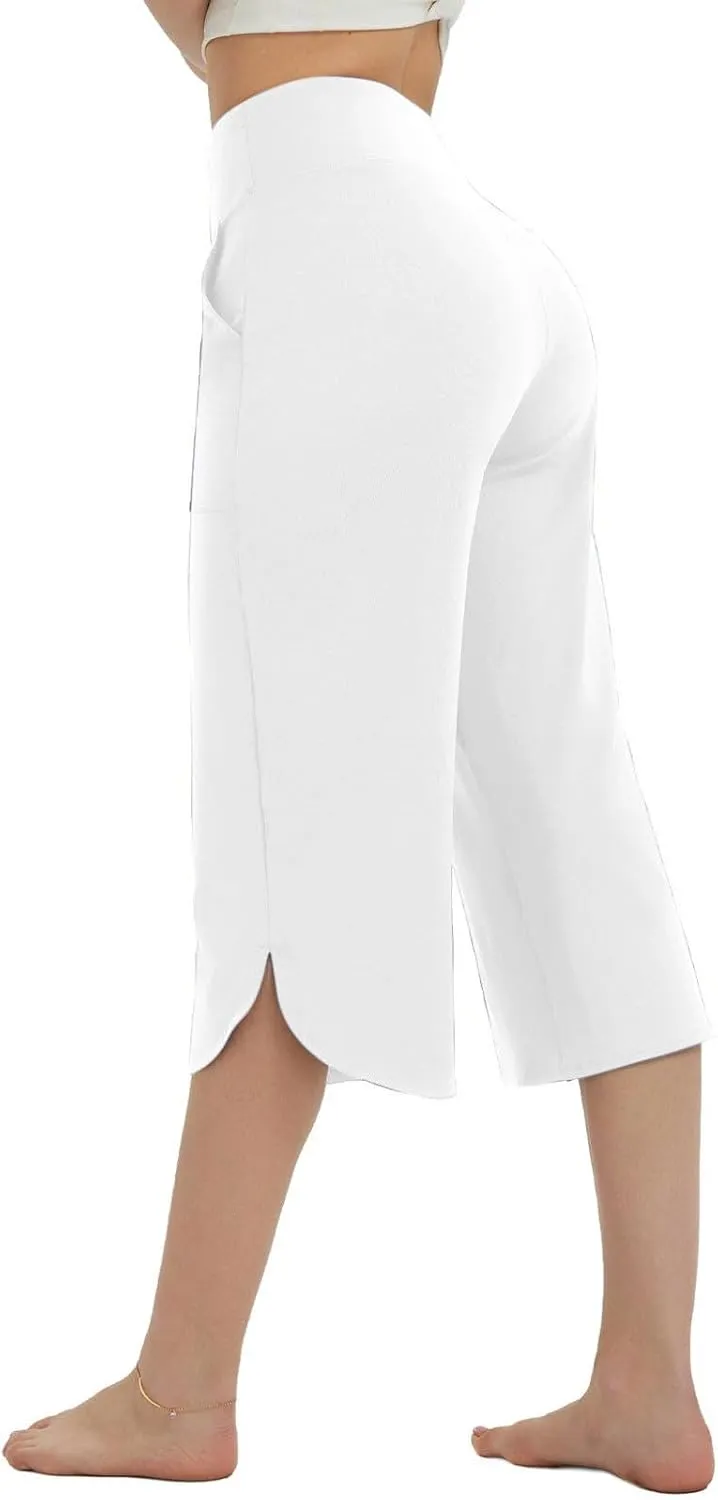 Loose Fit Pants for Women Summer Fall Workout Athletic Yoga High Cut Straight Leg Basic Long Leg Pants Women 2025