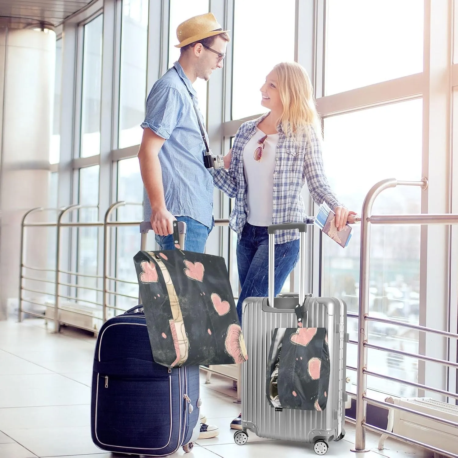 Luggage Space Saver, Luggages Management Personnel, Sweet Elephant Trendy Style, With Zipper, 3 Set Travel Packing Cubes For Suitcases, Garment Bag Closet Storage