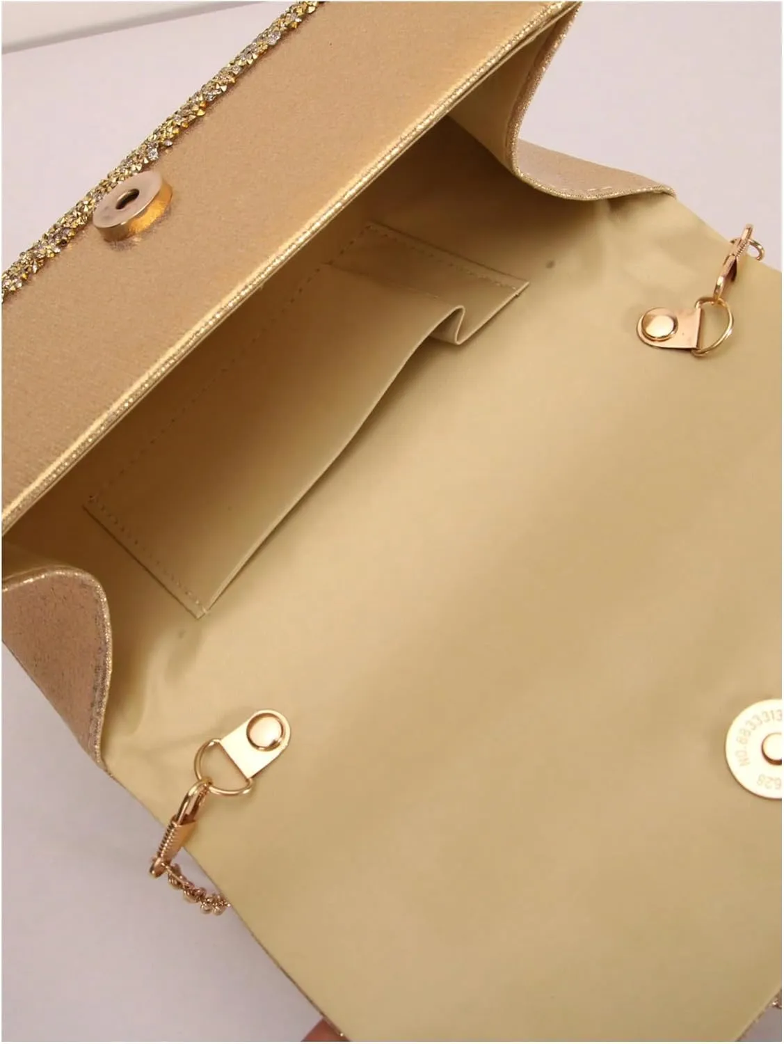 MakeMeChic Women's Evening Bags Glitter Top Handle Single Strap Clutch Handbag Mini Shoulder Bags