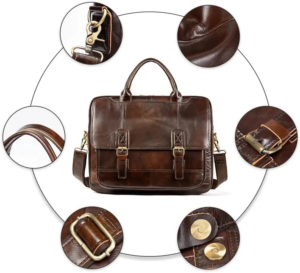 Men's Briefcase Bags Men's Leather Laptop Bags Office Bags