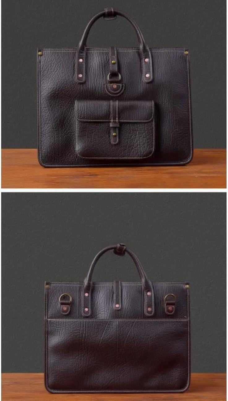 Mens Business Briefcases Handbags Messenger Shoulder Bags Genuine Leather Laptop Bags Carrying Cases Crossbody Bags