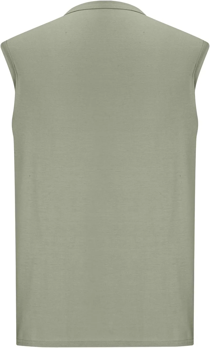 Men's Casual Tank Top Henley Shirt Summer Beach Hippie Shirt Half Button Sleeveless Muscle T Shirts Quick Dry Fitness Shirt