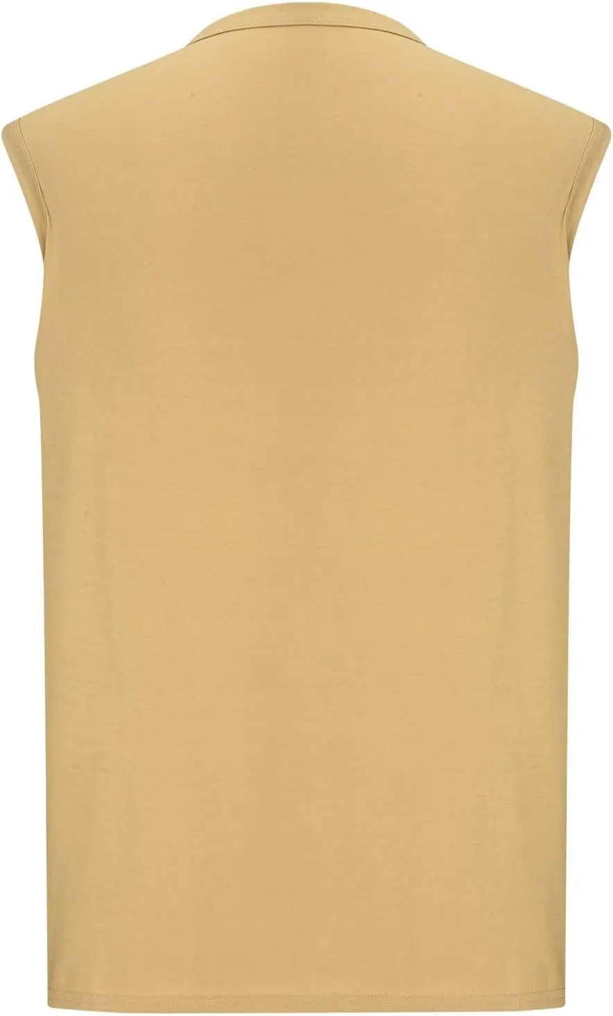 Men's Casual Tank Top Henley Shirt Summer Beach Hippie Shirt Half Button Sleeveless Muscle T Shirts Quick Dry Fitness Shirt
