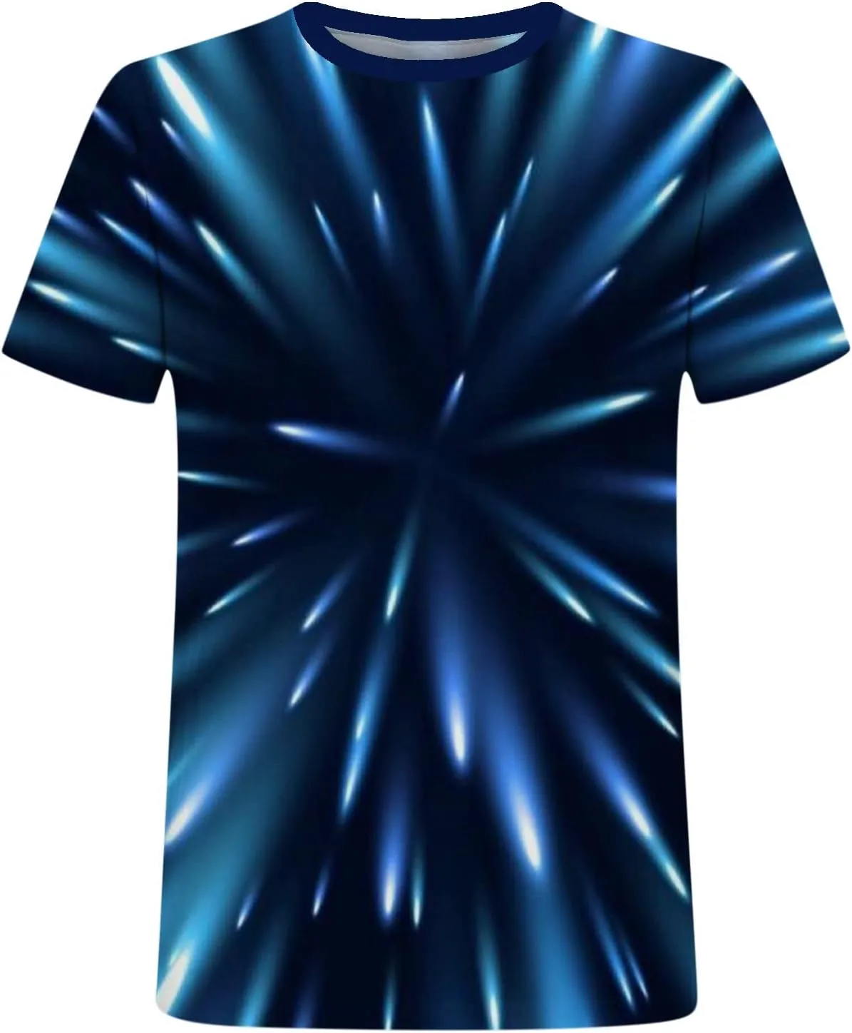 Mens Fashion 3D Print T-Shirts 2023 Casual Summer Tops Funny Graphics Pattern Crewneck Short Sleeve Tees for Men