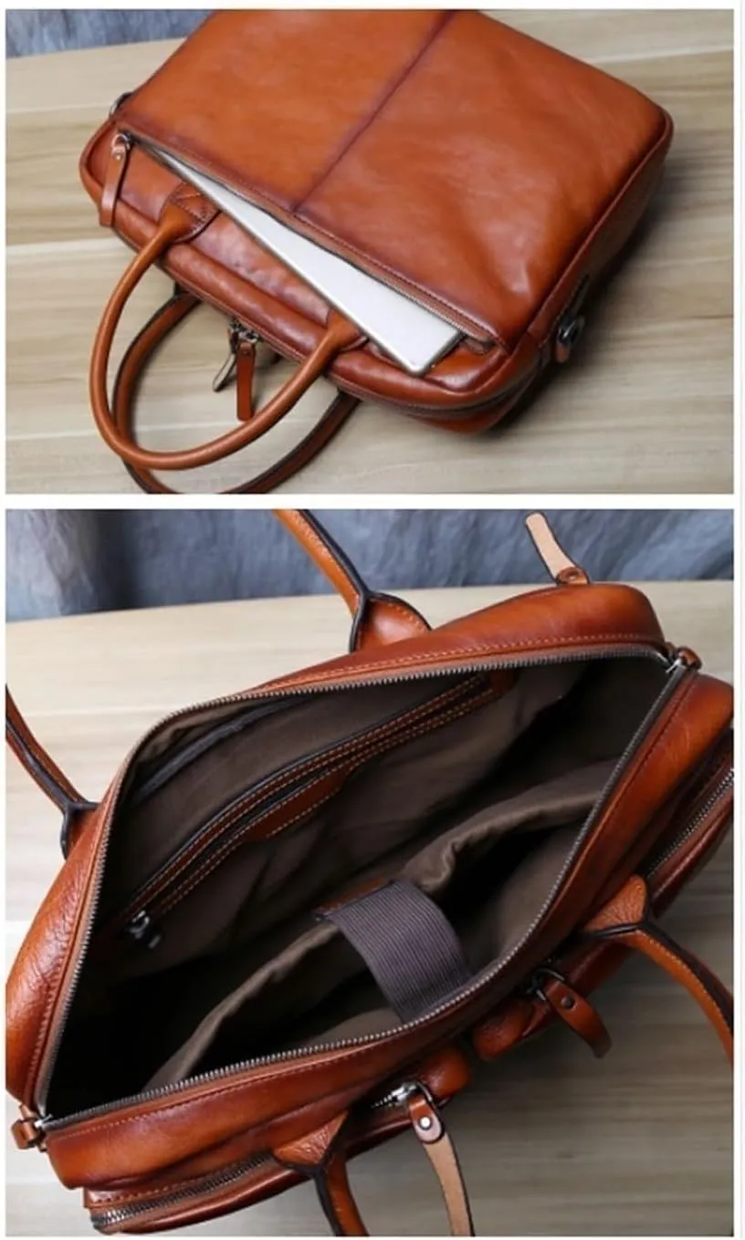 Men's Genuine Leather Handbags Briefcases Carrying Cases Messenger Shoulder Bags Totes Laptop Bags Luggage Bags