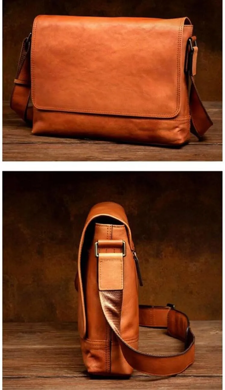 Mens Genuine Leather Laptop Bags Business Briefcases Crossbody Bags Messenger Shoulder Bags Casual Daypack