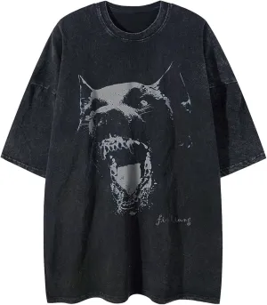Mens Graphic Tees Y2k Harajuku Aesthetic Shirt Summer Tops Streetwear Oversized Tshirts for Men