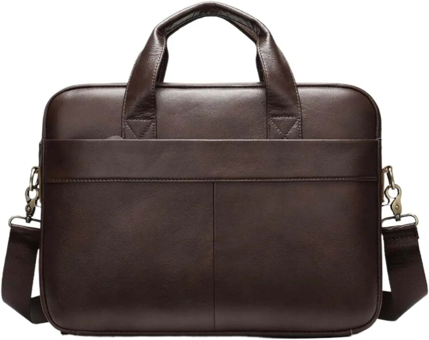 Mens Handbags Briefcases Messenger Shoulder Bags Genuine Leather Crossbody Bags Laptop Bags Computers Bags 15.5Inch