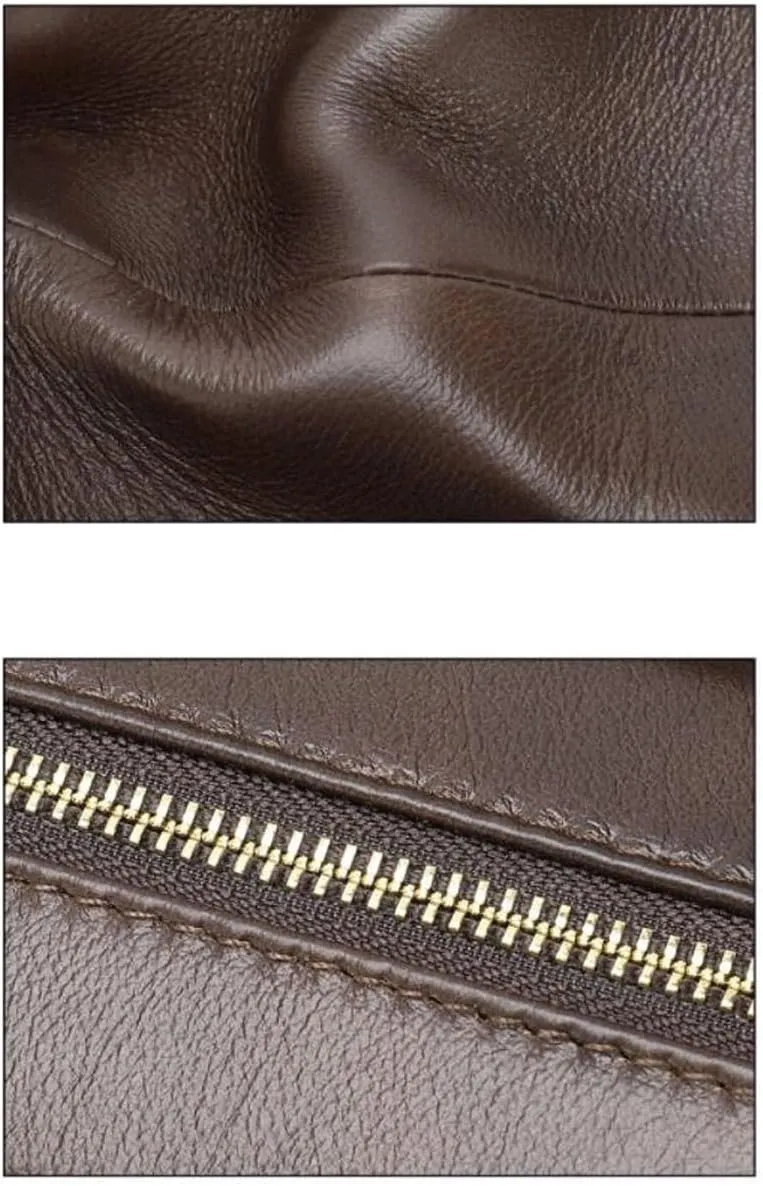 Mens Handbags Briefcases Messenger Shoulder Bags Genuine Leather Crossbody Bags Laptop Bags Computers Bags 15.5Inch