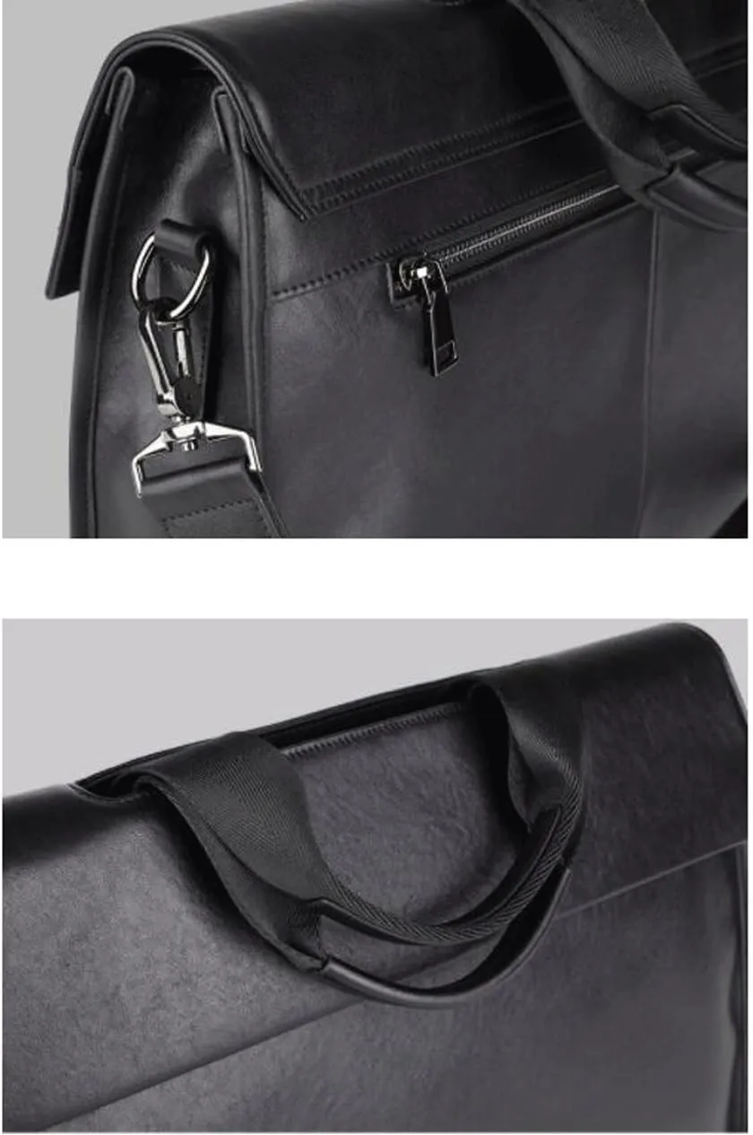 Mens Handbags Genuine Leather Laptop Bags Briefcases Computer Bags Carrying Cases Messenger Shoulder Bags