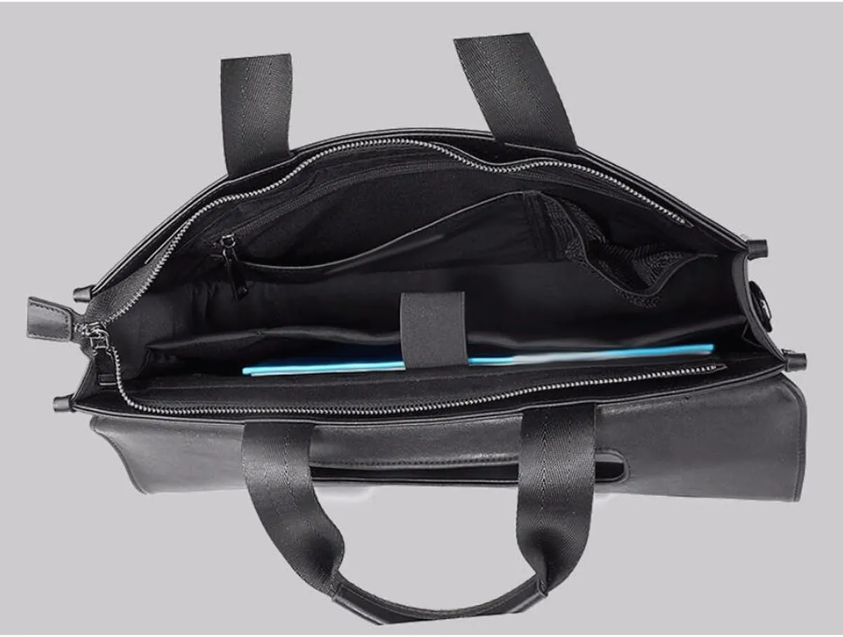 Mens Handbags Genuine Leather Laptop Bags Briefcases Computer Bags Carrying Cases Messenger Shoulder Bags