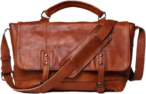 Mens Handbags Messenger Shoulder Bags Genuine Leather Laptop Bags Briefcases Computer Bags Travel Casual Daypack