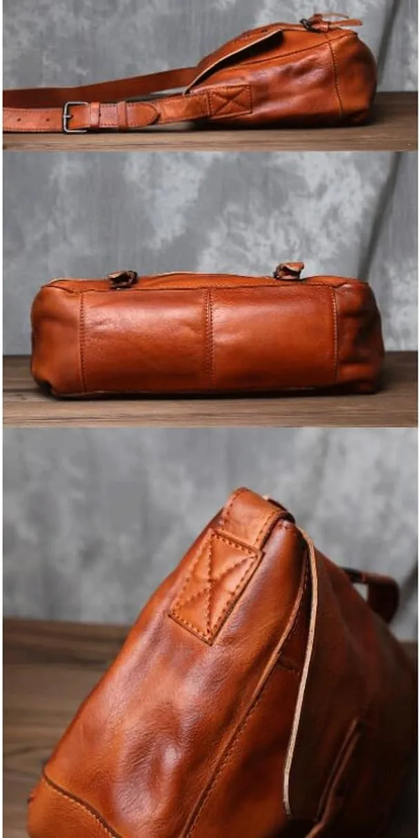 Mens Handbags Messenger Shoulder Bags Genuine Leather Laptop Bags Briefcases Computer Bags Travel Casual Daypack