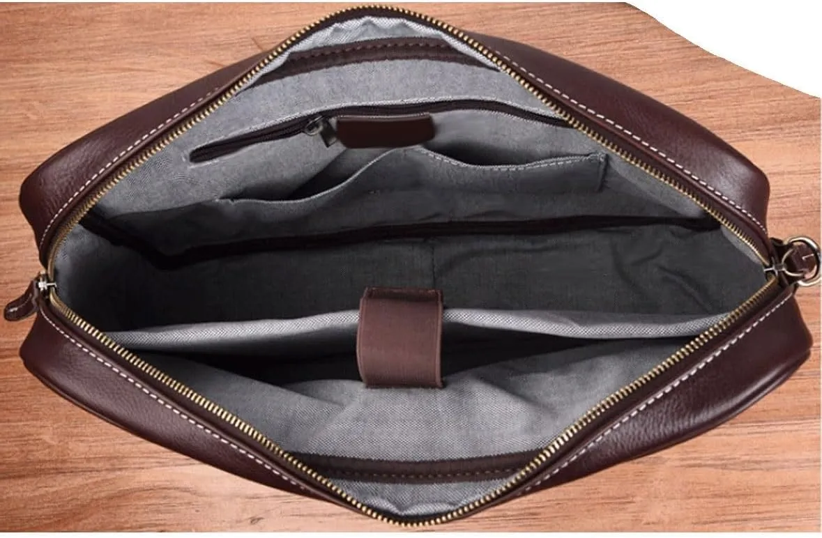 Mens Laptop Bags Briefcases Handbags Carrying Cases Genuine Leather Shoulder Bags Messenger Bags Crossbody Bags