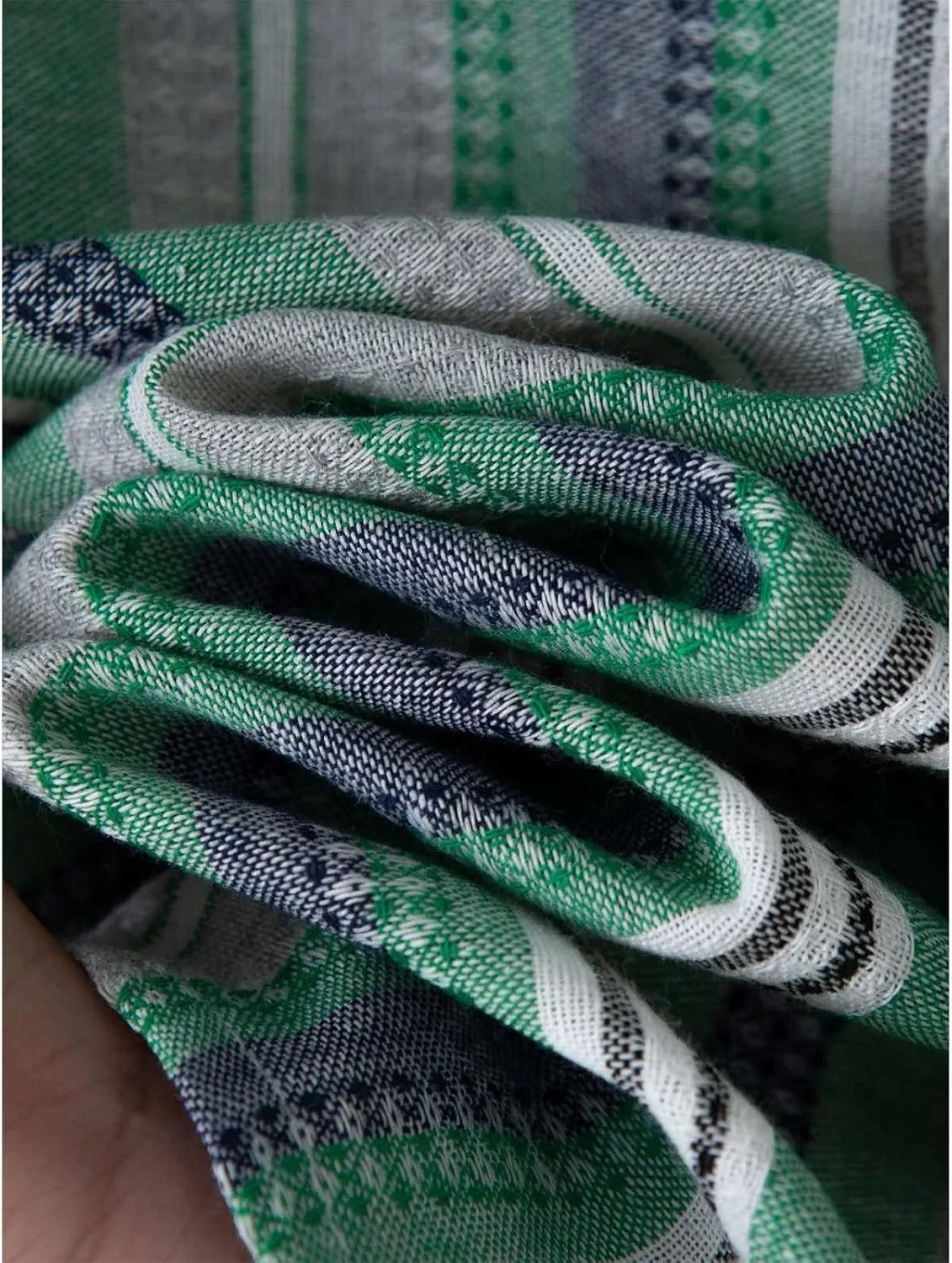 Mens Linen Shirts Button Down Striped Shirts Casual Long Sleeve Linen Shirts for Men Collared Fashion Business Shirt