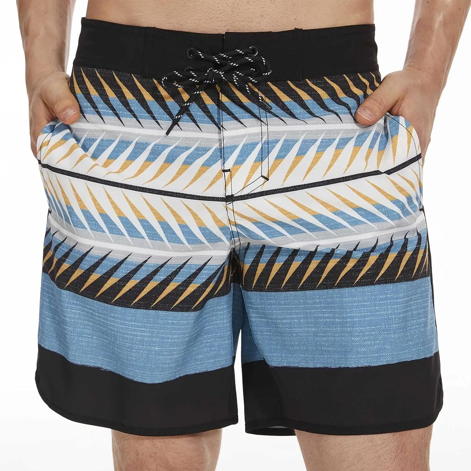 Mens Loose Fit Pants Shorts for Man Beach Hawaiian Ruched Tropical Straight Leg Plain Summer Fall 2025 Trendy