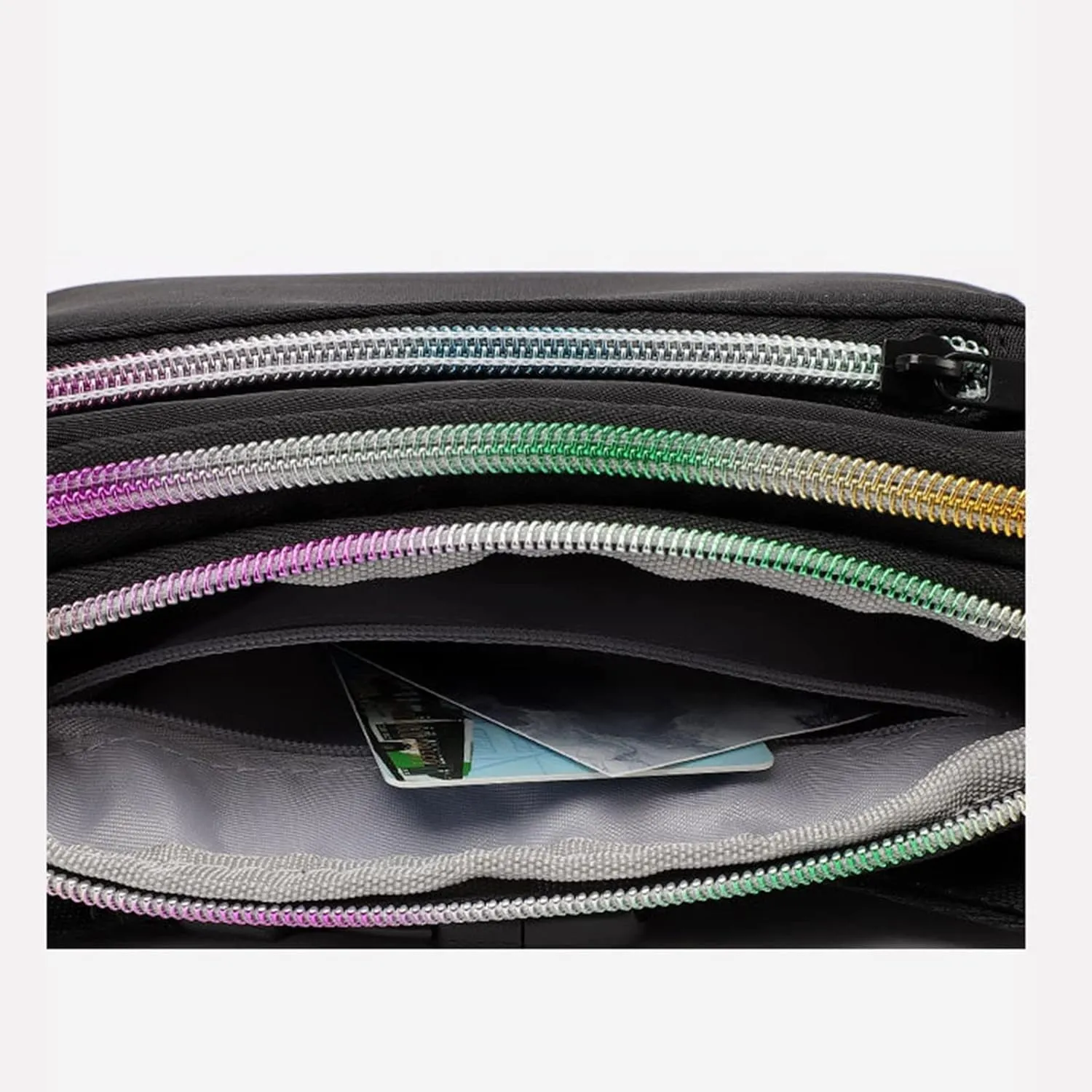 Mens Purses Or Shoulder Bags New Women Waist Bag Fashion Casual Light Mini Sports Mobile Phone Bags (Black, One Size)