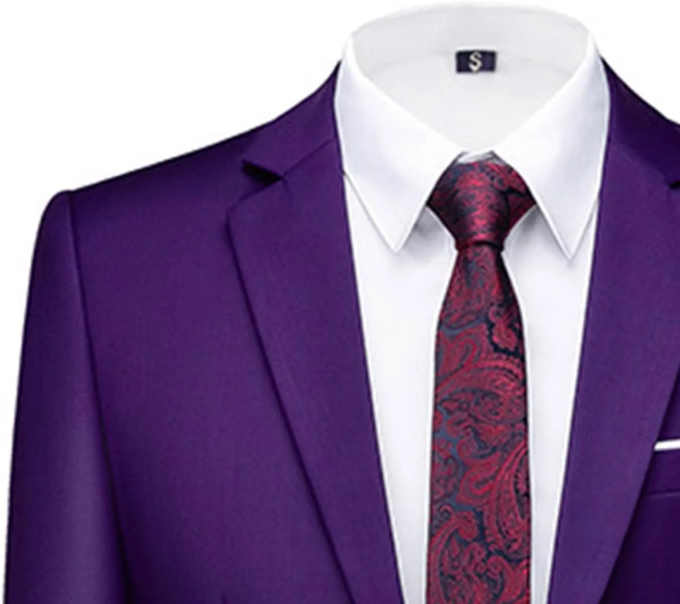 Mens Suits Slim Fit 2 Pieces Formal Suit Jacket for Men Wedding Prom Tuxedo,Daily Business Blazer and Pants Set