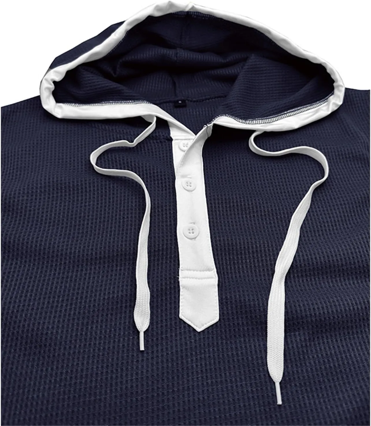 Mens Waffle Tank Tops Hoodie Shirts Sleeveless Gym Hoodies Bodybuilding Muscle Shirts Casual Beach Hippie Shirts