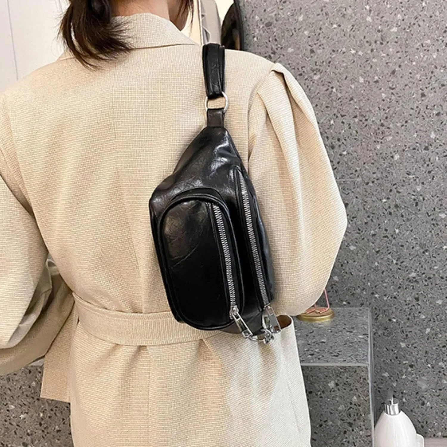 Messenger Bag Kids Boys Women Hand Bag Women Lady On Designer Handbags Purse And Handbags FASHION Bags (Black, One Size)