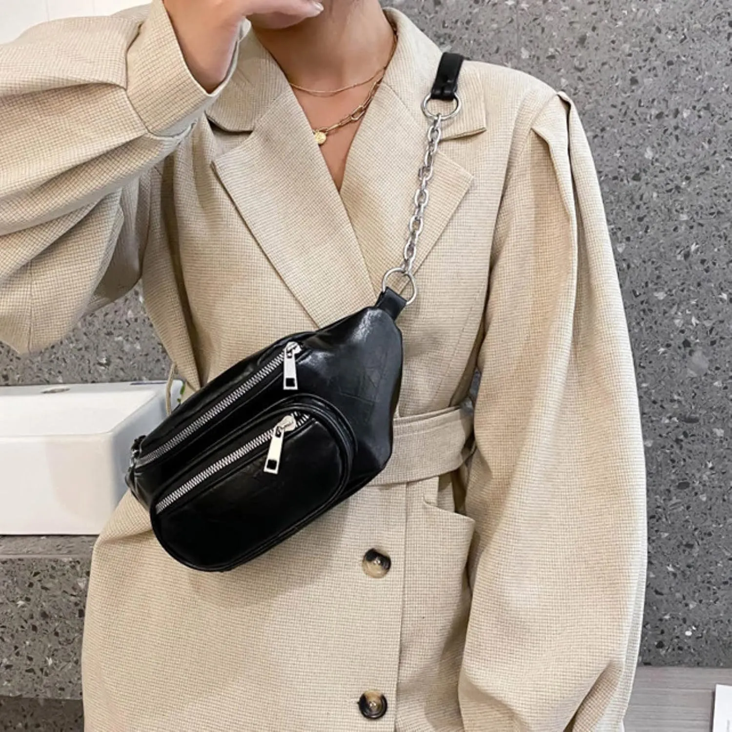 Messenger Bag Kids Boys Women Hand Bag Women Lady On Designer Handbags Purse And Handbags FASHION Bags (Black, One Size)