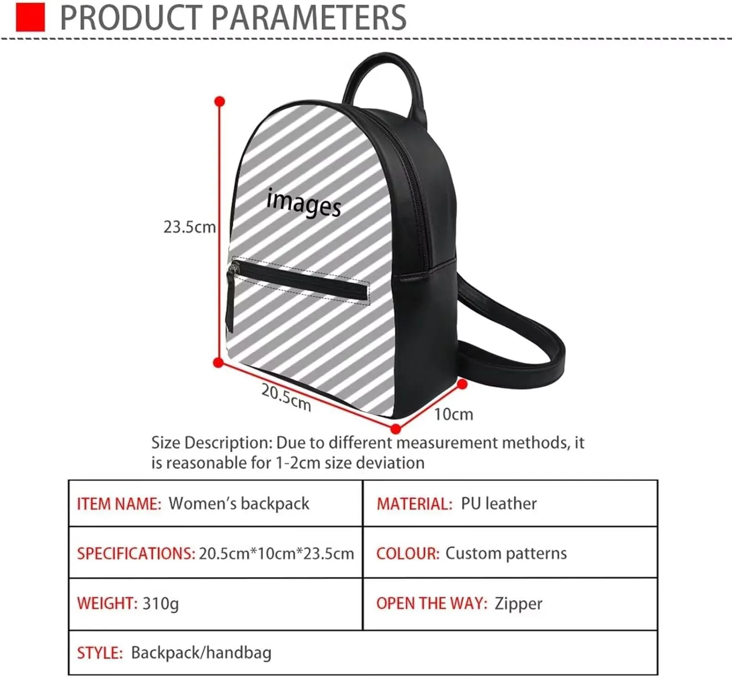 Mini Backpack Purse with Adjustable Shoulder Straps Art Girl Illustration Small Water Resistant Travel Packs Rucksacks Anti-theft Satchels Holiday Gifts for Children and Adults