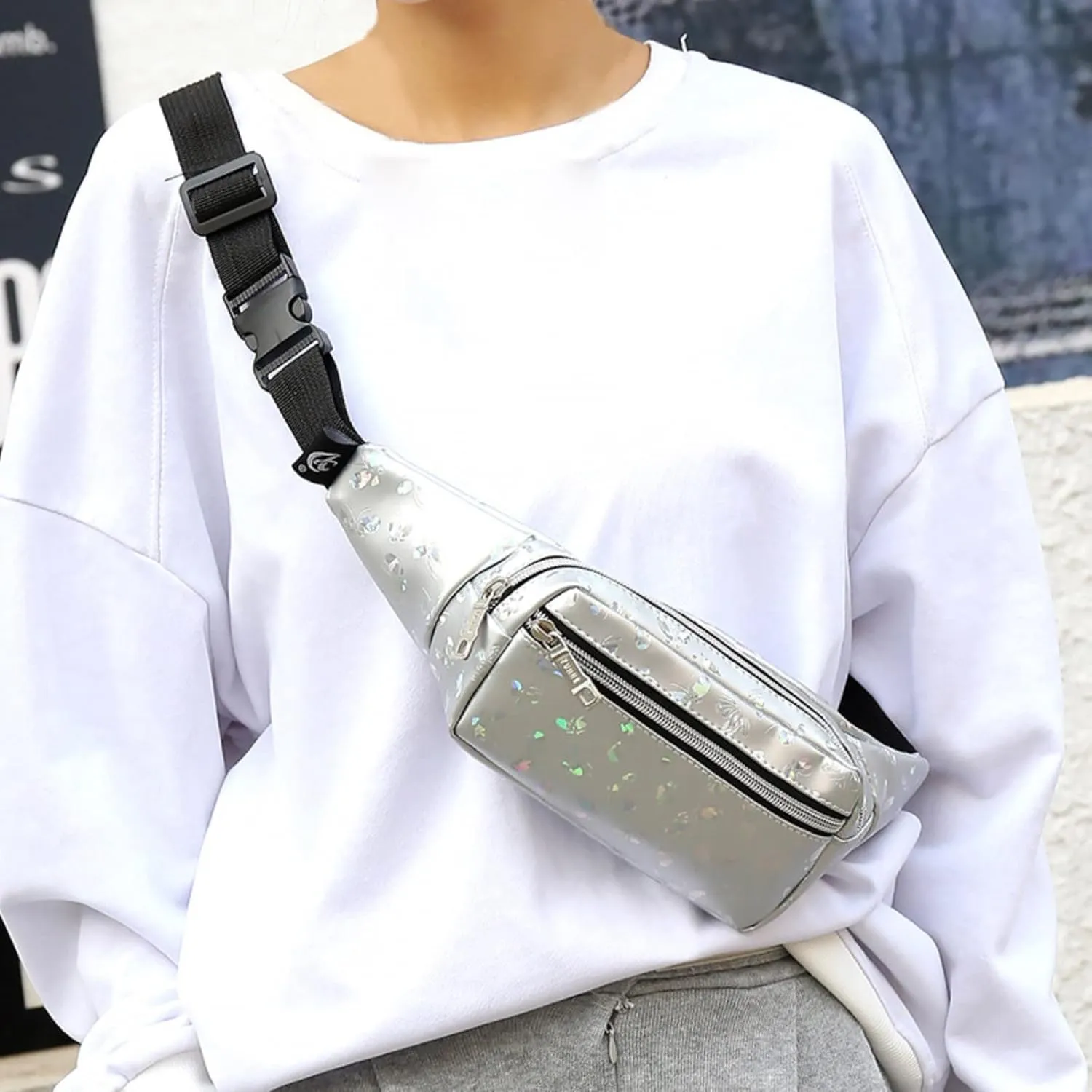 Mini Messenger Bag for Men Leather Waist Bag Outdoor Leisure Travel Waist Mobile Phone Storage Bags New (One Size)