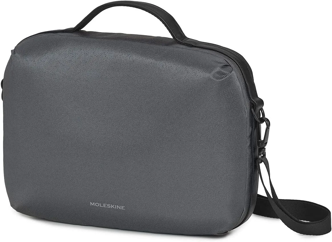 Moleskine Backpack Shoulder Bag For PC Device Horizontal Bag PC 13 Inches and Tablet Waterproof Material Water Resistant, Grey