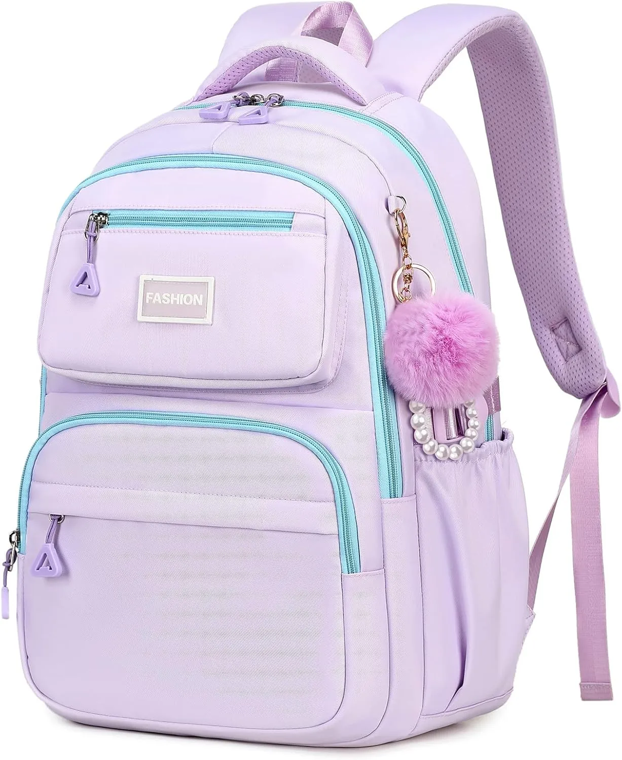 MOONBABY Girls Backpacks Ages 8-10, 10-12, 12-14, Lightweight Kids Teens Bookbag Large Capacity Aesthetics Bags for Elementary Primary High School