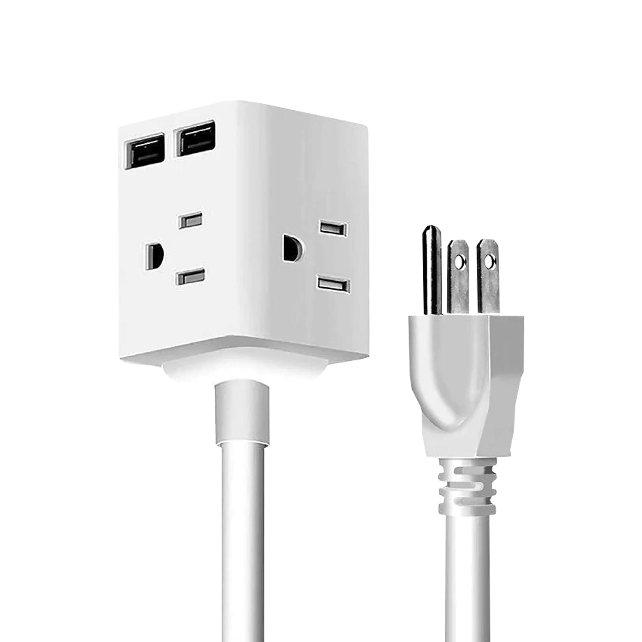 Multi Plug Extension | 2 USB | 4 AC Plugs | Cruise Ship Approved - Cruise Essentials - CruisePaks