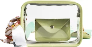 Multi Pocket Shoulder Bags for Woman Lightweight Quilted Fabric Handbags for Women Cute Purse for Women Trendy(Green)