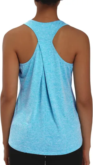 Muzniuer Womens Workout Tops Yoga Tank Tops-Sleeveless Exercise Athletic Gym Sport Shirts Racerback Tank Tops