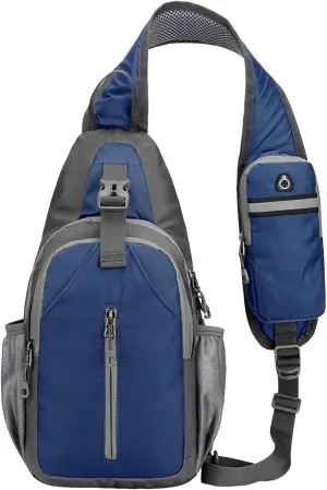 New Casual Messenger Bags Sports Male And Female Students Simple One Shoulder Splash Proof Outdoor (Dark Blue, One Size)