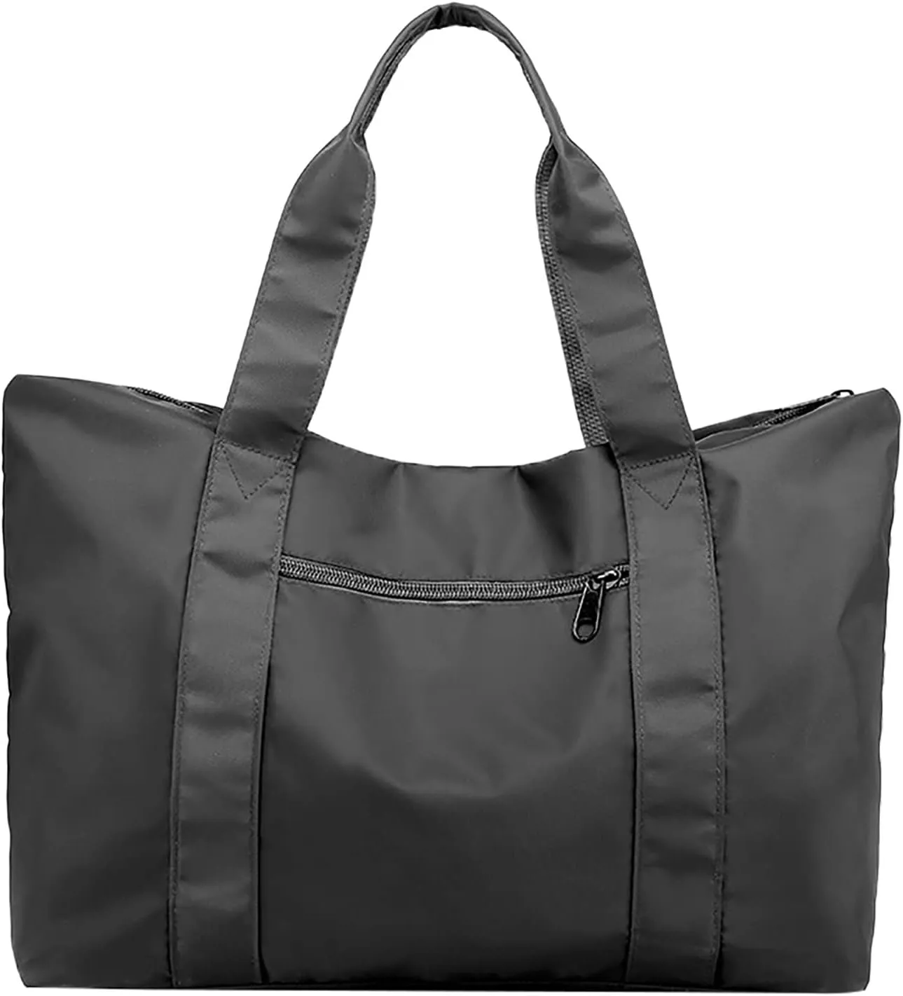 New Nylon Cloth Men's And Women's Portable Large Capacity Travel Shoulder Bag Mens Purses Or Shoulder (Grey, One Size)