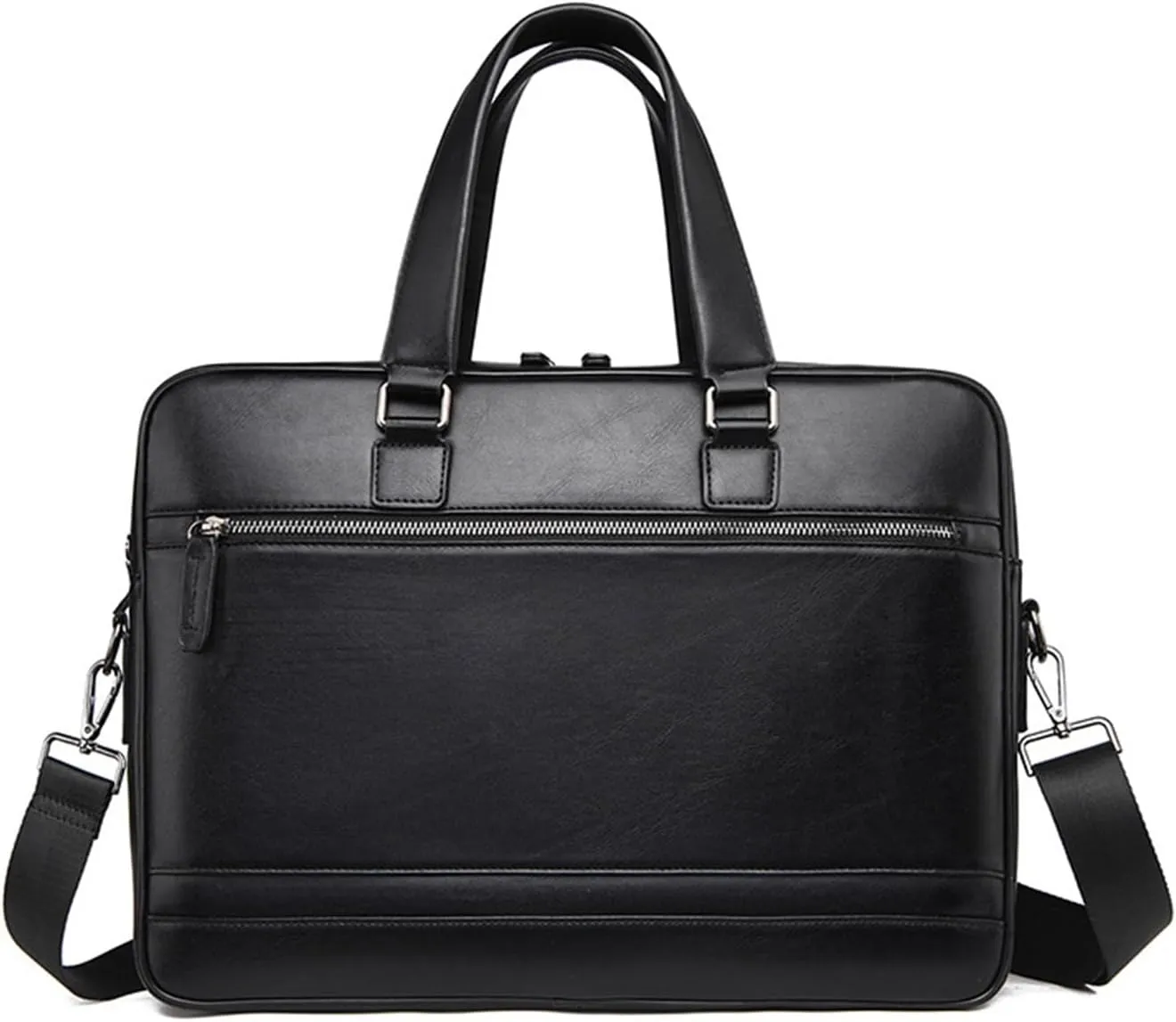 Notebook Bag Briefcases Handbag Business Bag for 15.6in Laptop Men Computer Bag Leather Portable Bag