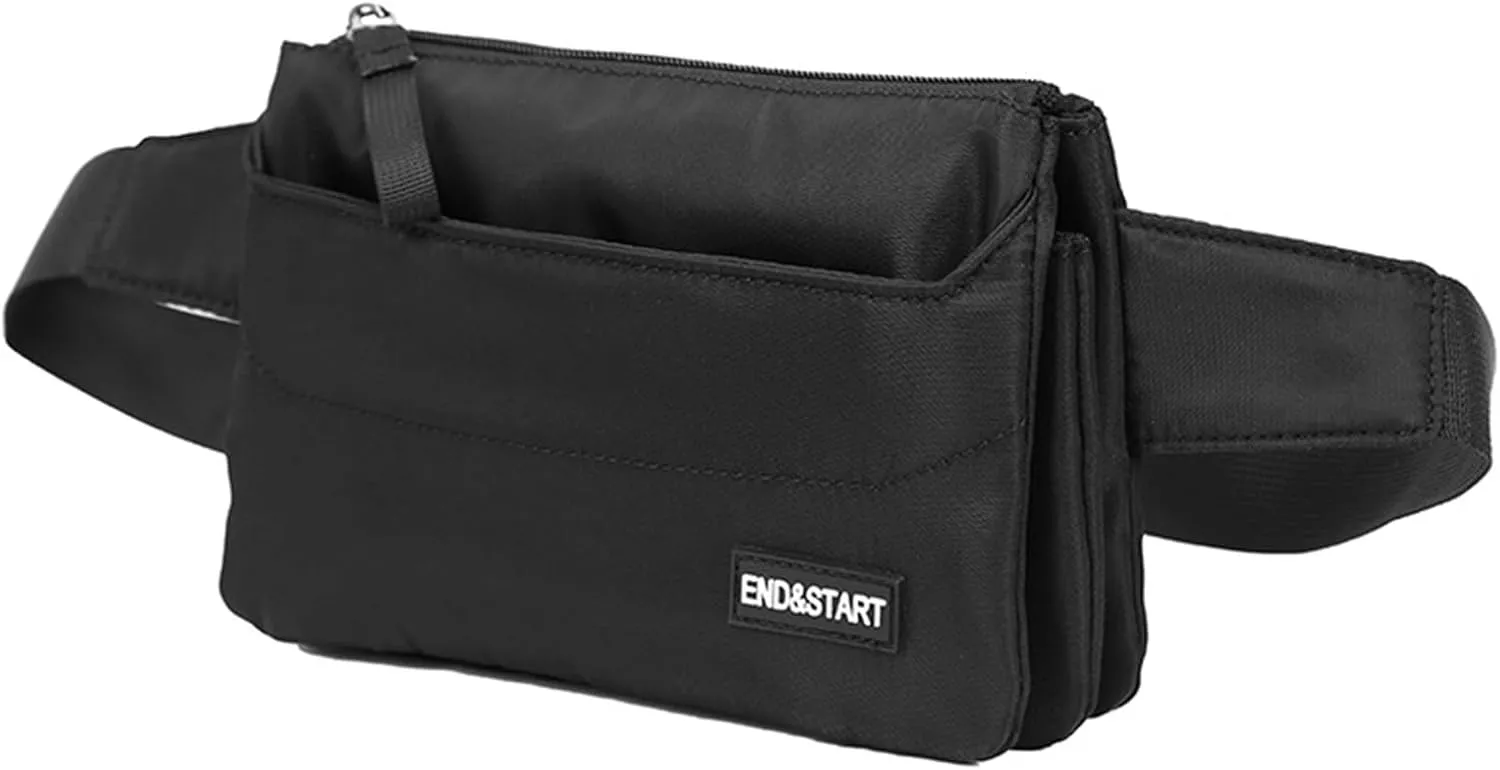 of The End Messenger Bag Men Messenger Bag Fashionable New Pattern Simple Solid Color Casual (Black, One Size)