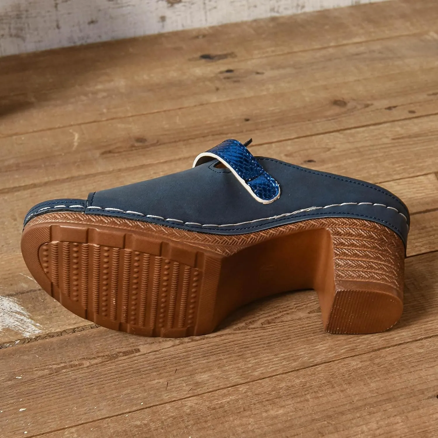 Orthopedic Heels for Women Comfy Chunky Block Sandals with Arch Support Slip on Heels Dressy Summer Pumps Shoes 2025