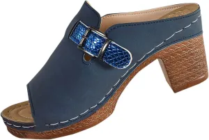 Orthopedic Heels for Women Comfy Chunky Block Sandals with Arch Support Slip on Heels Dressy Summer Pumps Shoes 2025