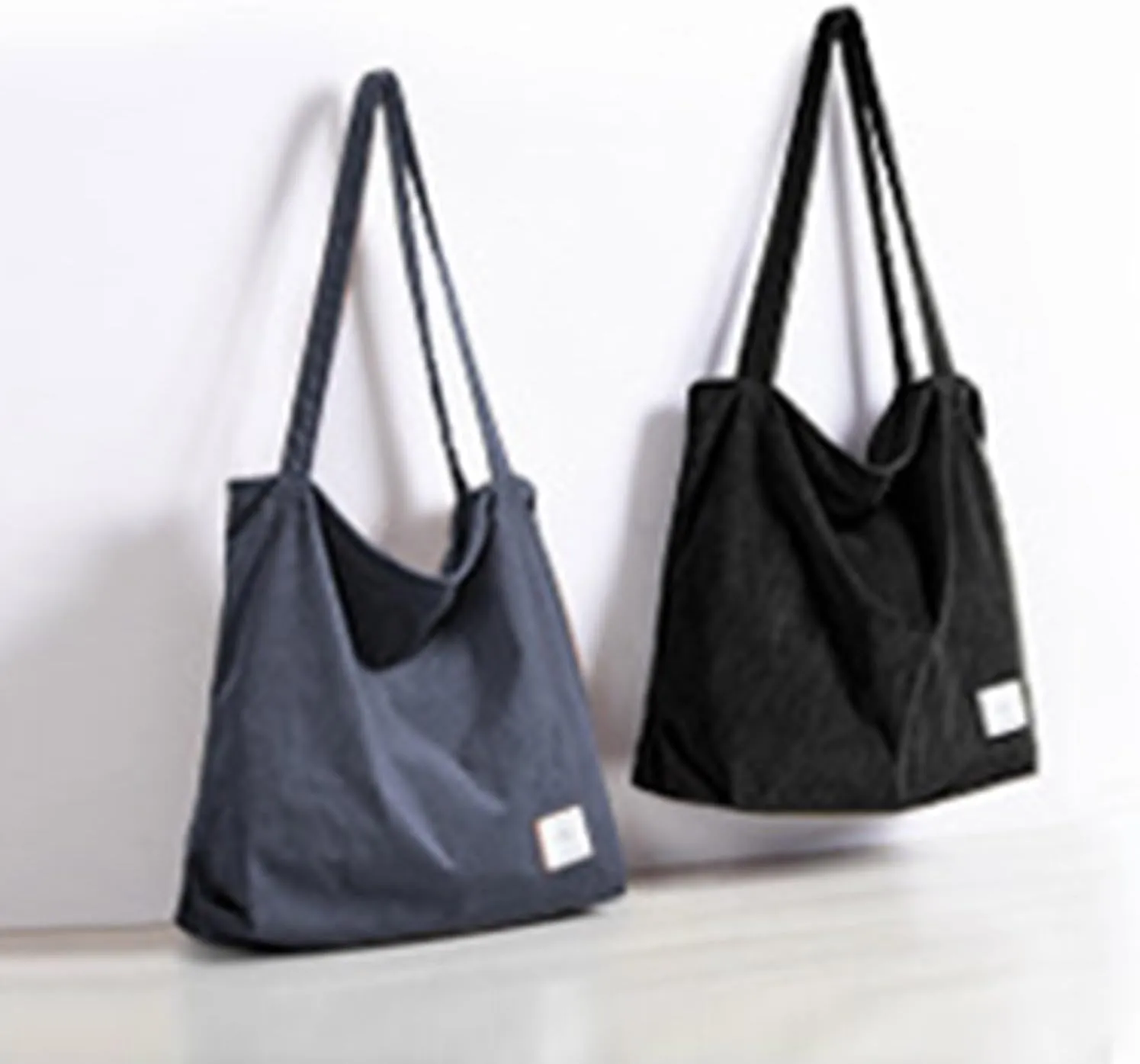 Over The Shoulder Bags for Women Large Capacity Corduroy Tote Bag Casual Slouchy Satchel Handbags Work Travel Purse