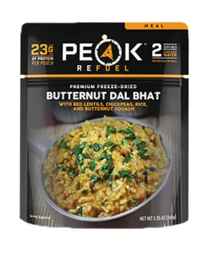 Peak Refuel Freeze-Dried Butternut Dal Bhat - 2 Serving Pouch
