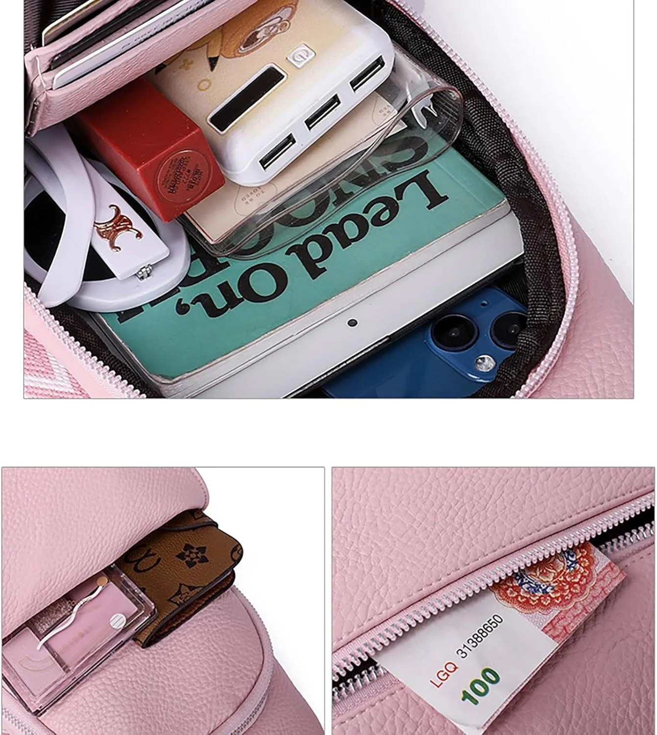 Phone Chest Bags for Women Faux Vegan Leather Small Sling Bag Fanny Pack Crossbody Purse Casual Fashion Travel Purses