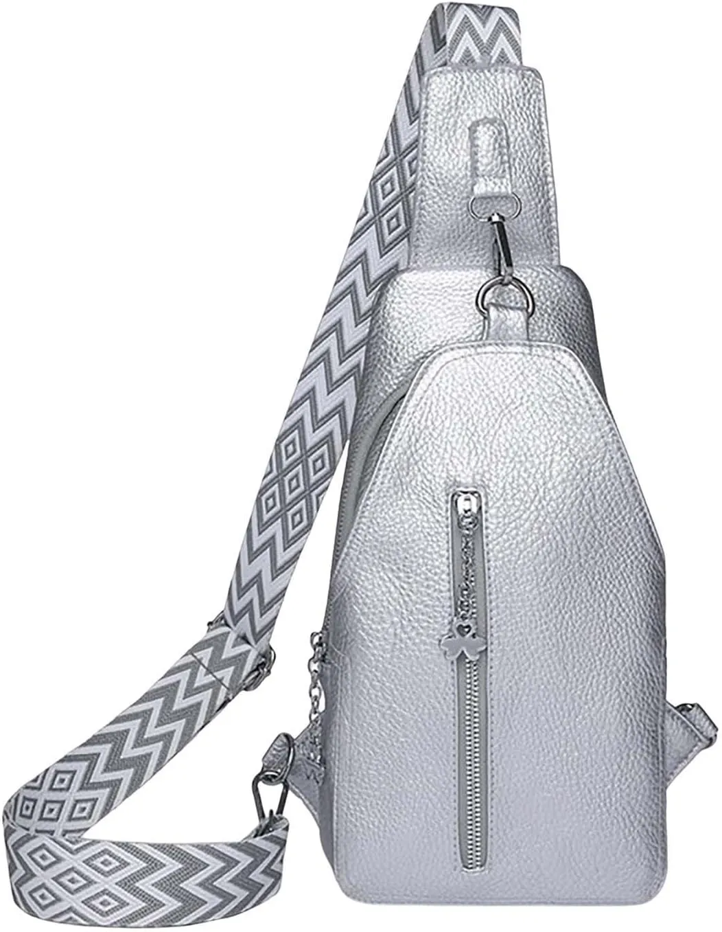 Phone Chest Bags for Women Faux Vegan Leather Small Sling Bag Fanny Pack Crossbody Purse Casual Fashion Travel Purses
