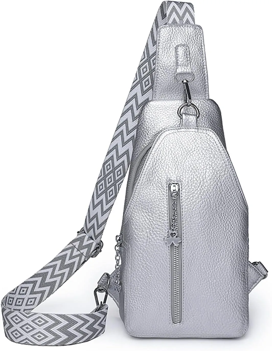 Phone Chest Bags for Women Faux Vegan Leather Small Sling Bag Fanny Pack Crossbody Purse Casual Fashion Travel Purses