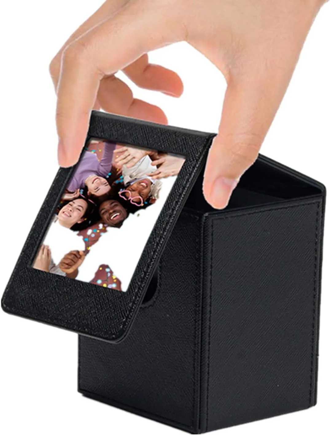 Photo Case for Instax Square SQ Film, Picture Holder, Photo Storage Box Compatible with Fujifilm Instax Square SQ1 SQ20 SQ40 SQ10 SQ6 SP-3 Instant Cameras - Black