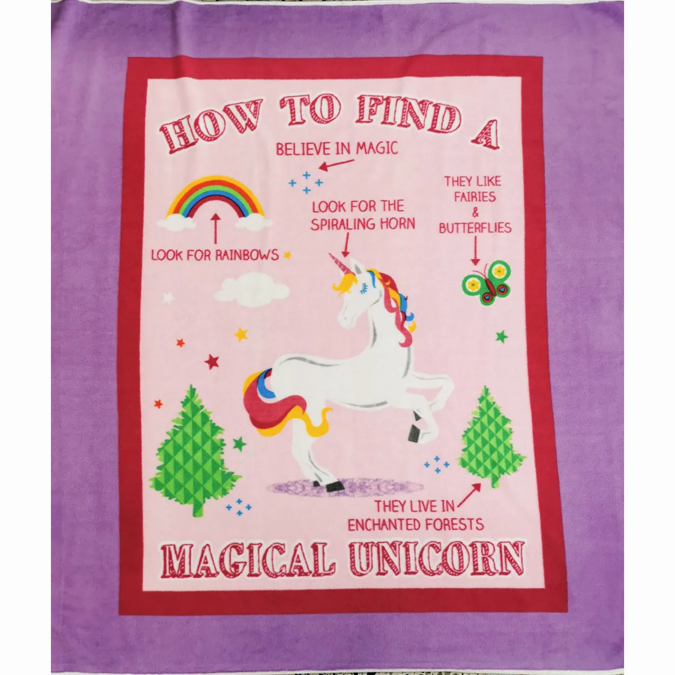 Pink Letter Print Printed Polar Fleece Design 132 - 1.28M Panel