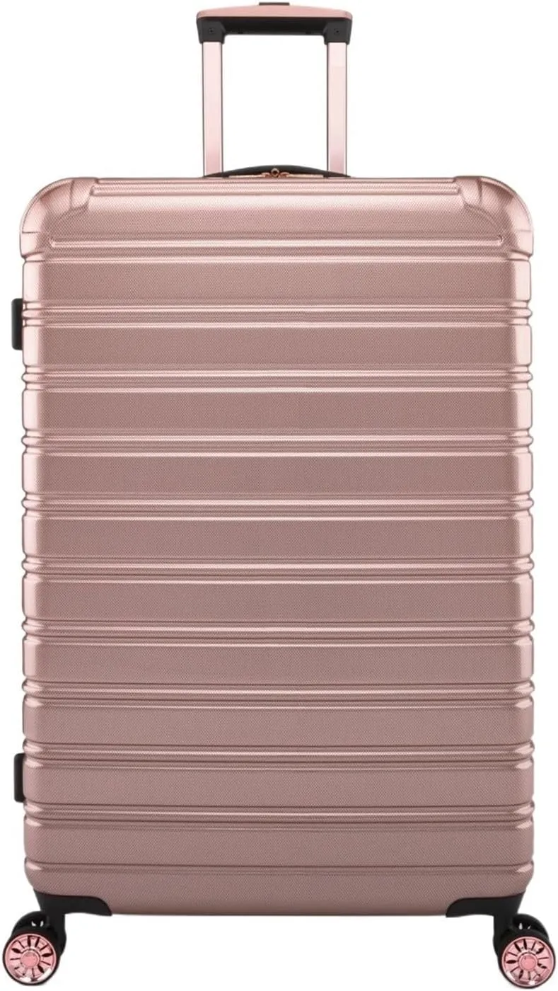 PLBSE Hard-sided 28 "checked Luggage With Wheeled Suitcase (Color : Rose gold)