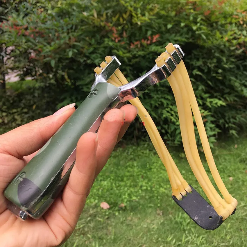 Powerful Slingshot Aluminium Alloy Camouflage Catapult Outdoor Hunting Tool Accesories